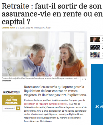 Faut-il sortir de son assurance-vie en rente ou en capital ?